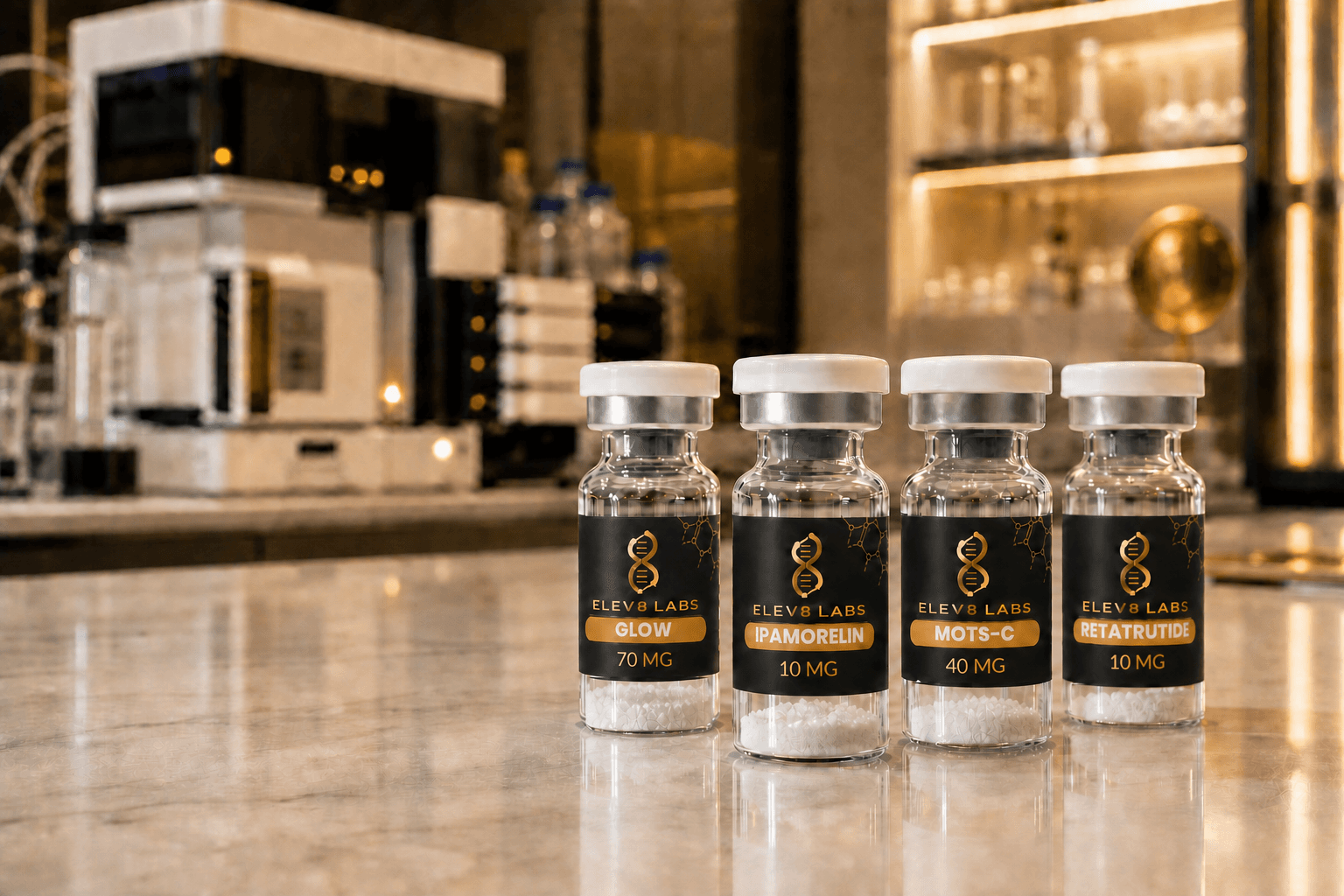 Elev8 Labs research product display